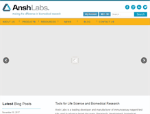 Tablet Screenshot of anshlabs.com
